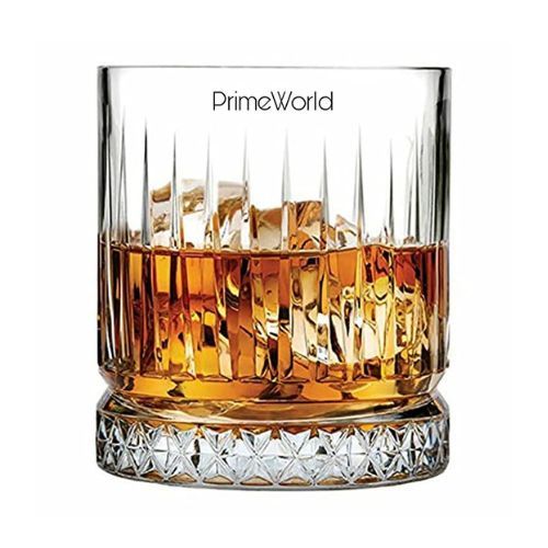 Prime World Crystal Whiskey Glass- Set of 4