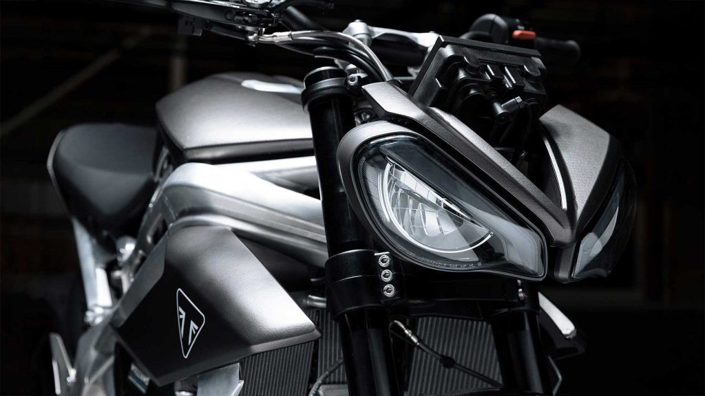 Triumph’s first all-electric motorcycle, the TE-1 is absolutely disruptive