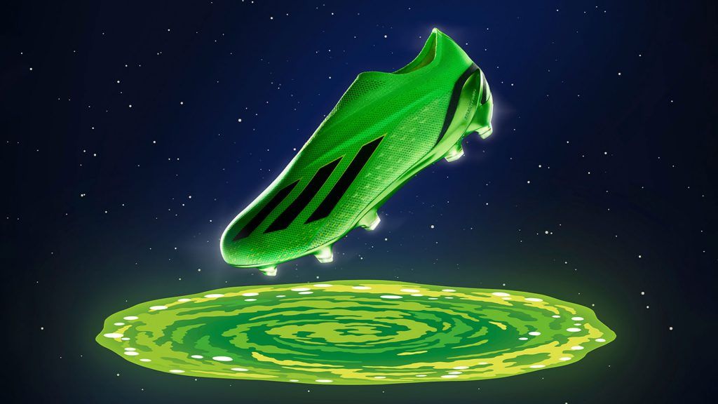 adidas’ X SPEEDPORTAL boots are dipped in Rick and Morty’s portal fluid