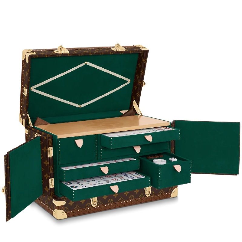 Louis Vuitton releases new Vanity Mahjong set with a pine green interior