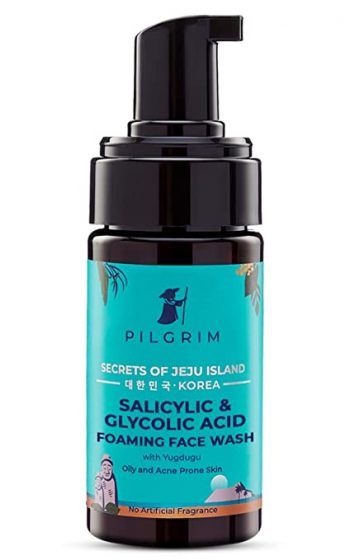 Pilgrim Salicylic (BHA) & Glycolic Acid (AHA) Foaming Face Wash