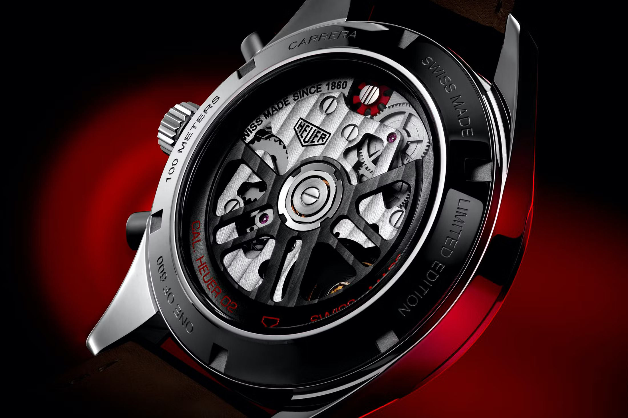 TAG Heuer Carrera Red-Dial Glassbox