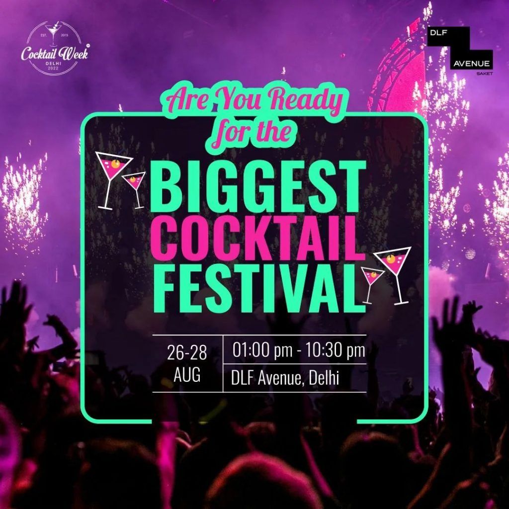 Grab a drink or two at Cocktail Week Delhi Festival this weekend