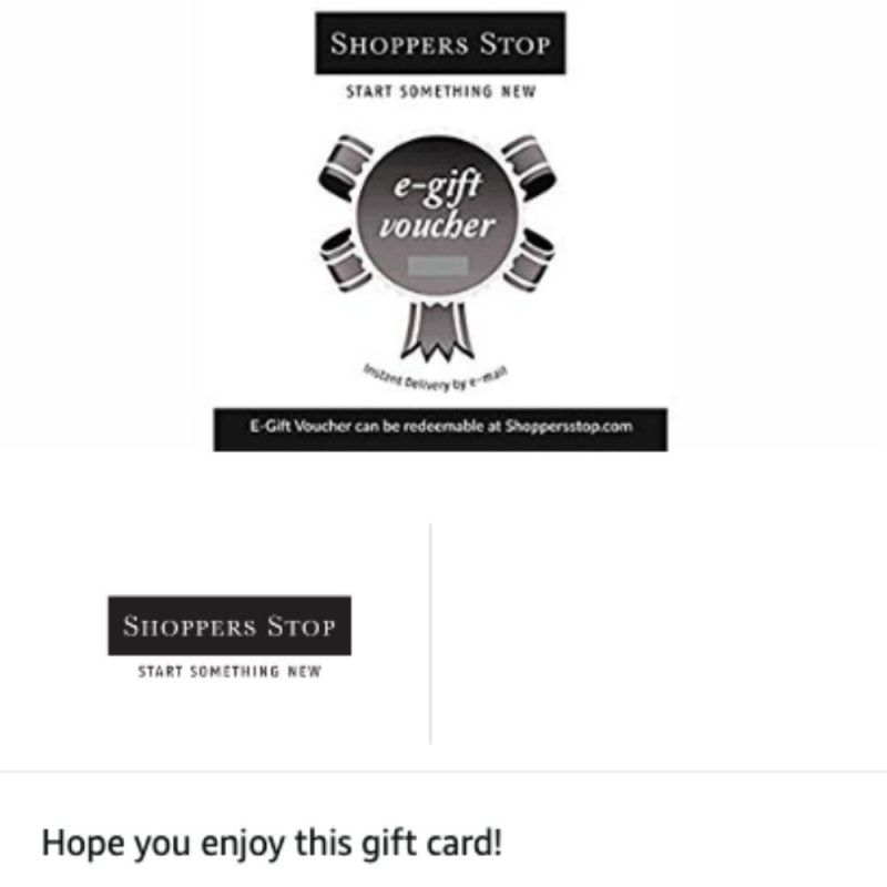 Shoppers Stop gift card  vouchers for your loved ones  Shoppers Stop