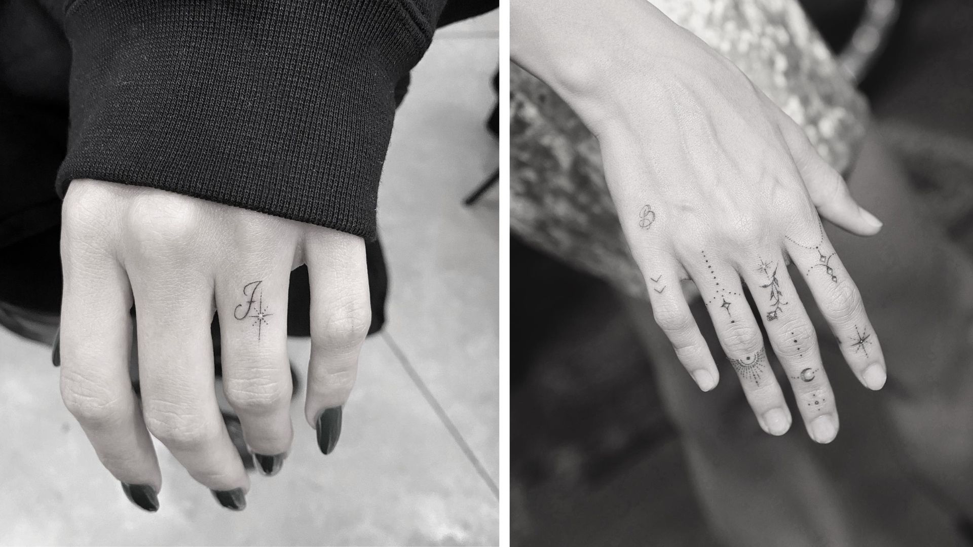 Hailey Bieber's new 'J' finger tattoo has a Selena Gomez connection |  Cosmopolitan Middle East
