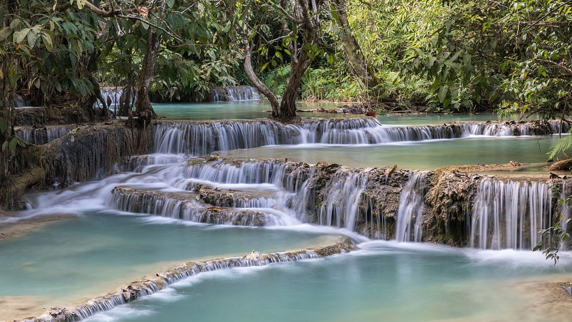 most beautiful places in Asia_Kuang Si Falls