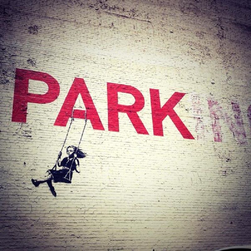 Los Angeles building with Banksy’s ‘Girl on a Swing’’ mural to be auctioned soon