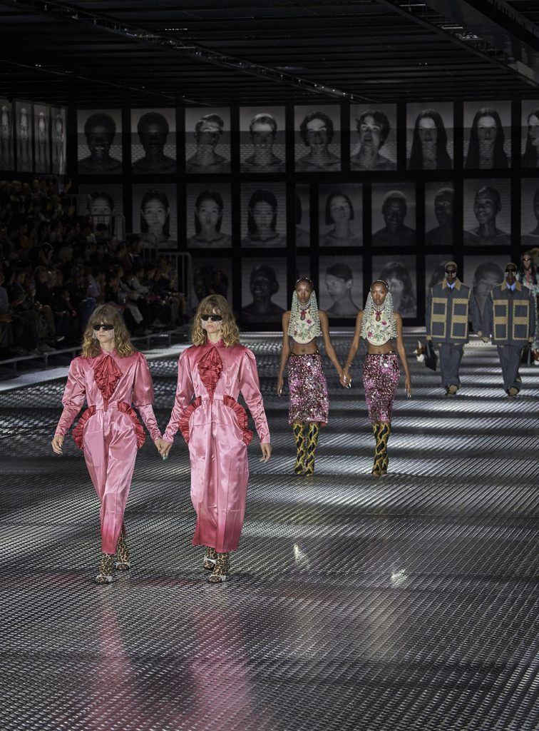 Seeing double and other parallels from the Gucci Twinsburg show in Milan