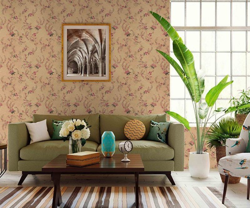 Royal Pattern PVC Designer Living Room Wallpaper