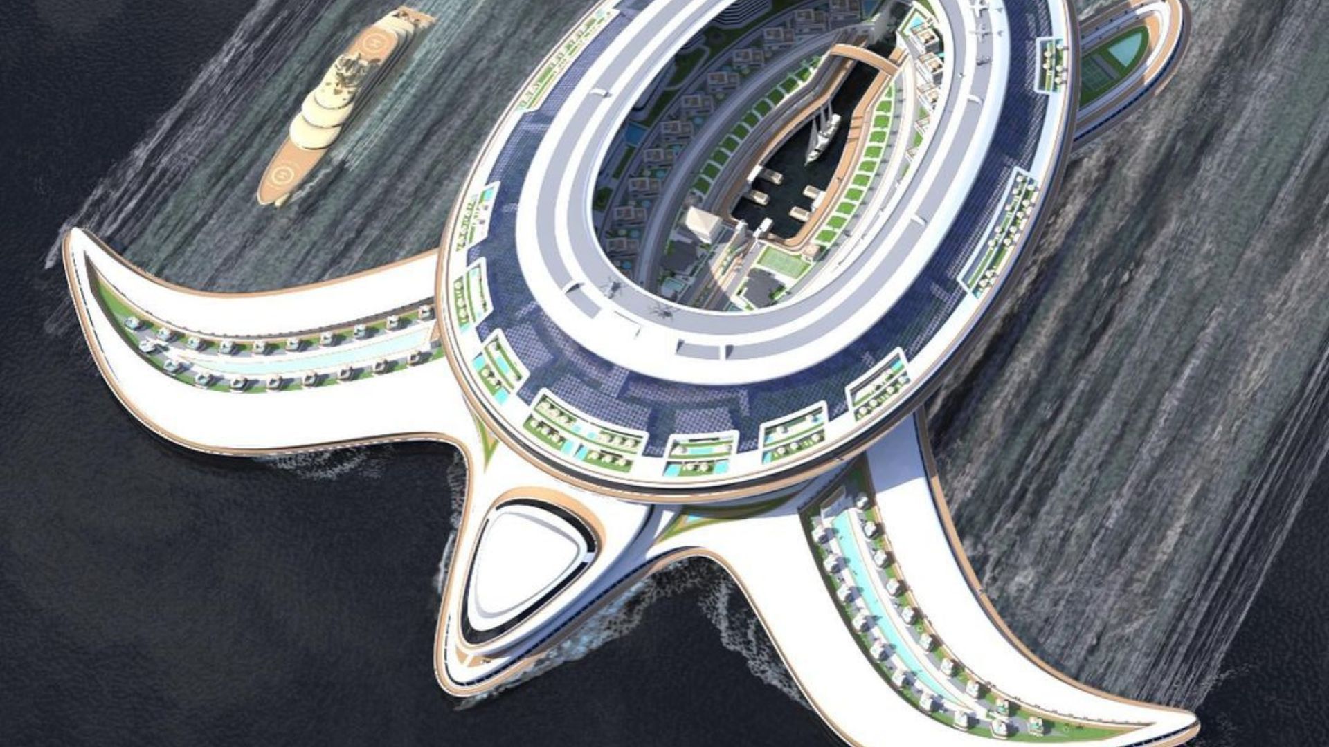 This turtleshaped floating city could be the world's largest boat