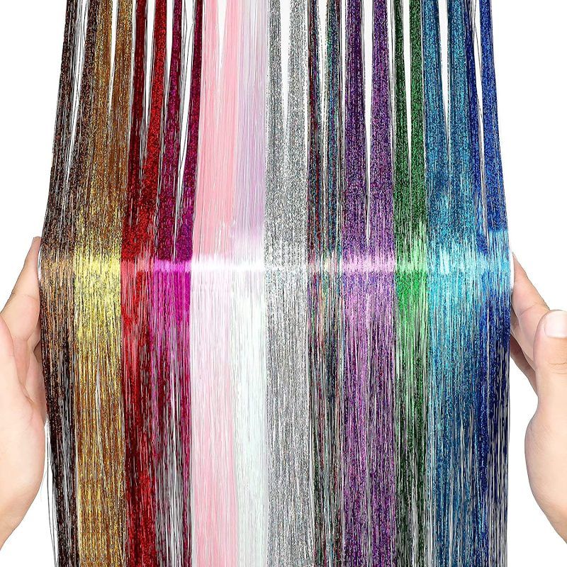 Tinsel hair is the latest glitzy trend sweeping the