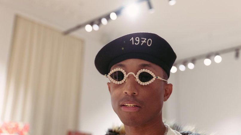 Pharrell Williams Shines in Custom Tiffany & Co. Sunglasses at his Louis  Vuitton Debut