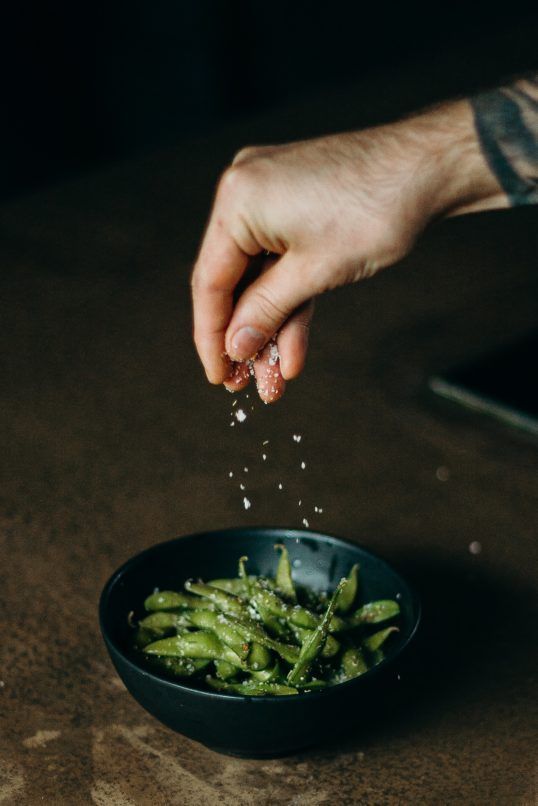 Fried Edamame with Togarashi » not hangry anymore