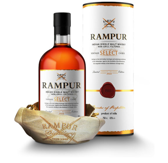 Add a royal flavour to your malt stash with these bottles of Rampur whiskey