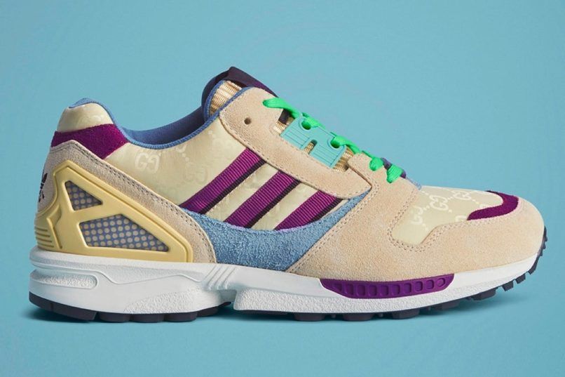 adidas gazelle silver green womens Adidas Gazelle Gucci Green GG Monogram (IE4795)