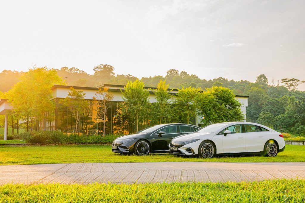 The first-ever Mercedes-Benz EQS with an all-electric architecture