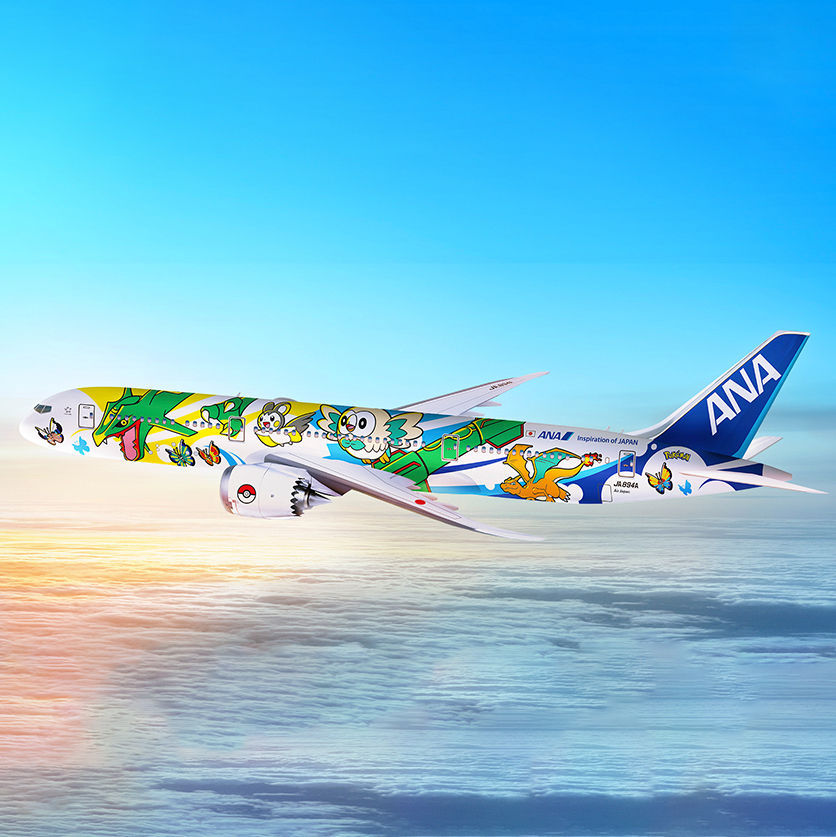 Catch all the flights on ANA’s Pokémon Pikachu Jet NH this summer