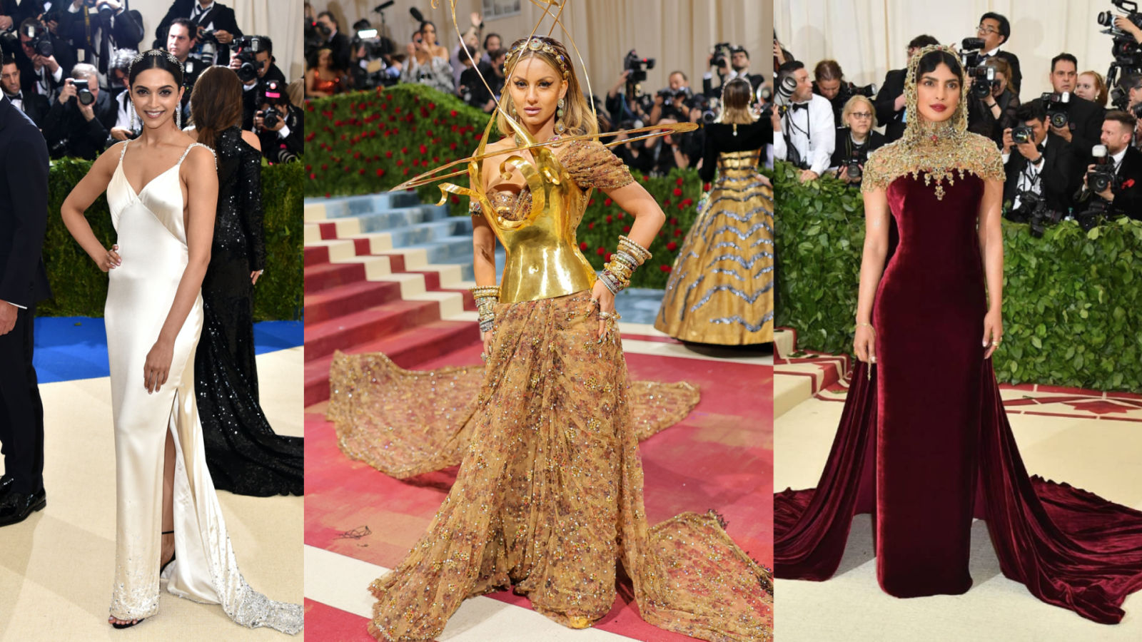 A Lookback At Indian Celebrities' Iconic Met Gala Fashion Moments