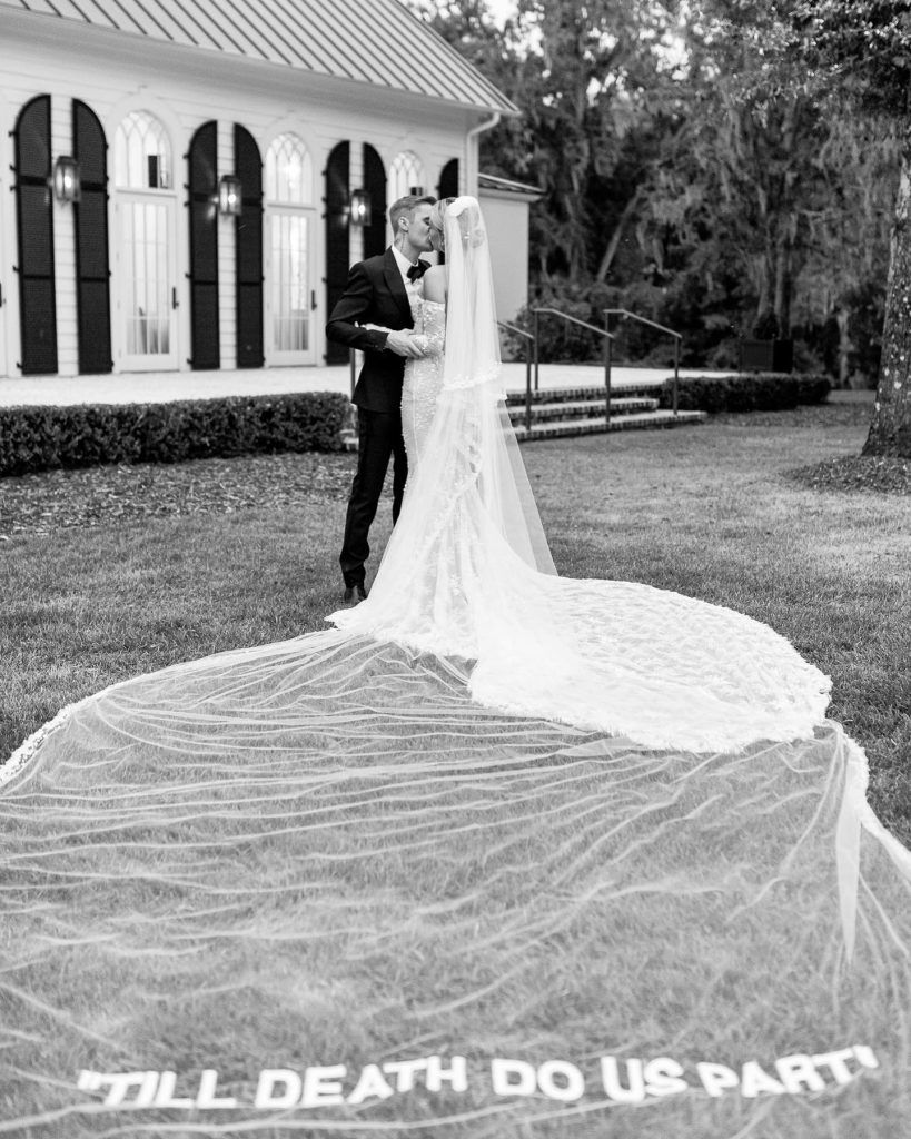 rehearsal dinner hailey bieber wedding dress Second dress