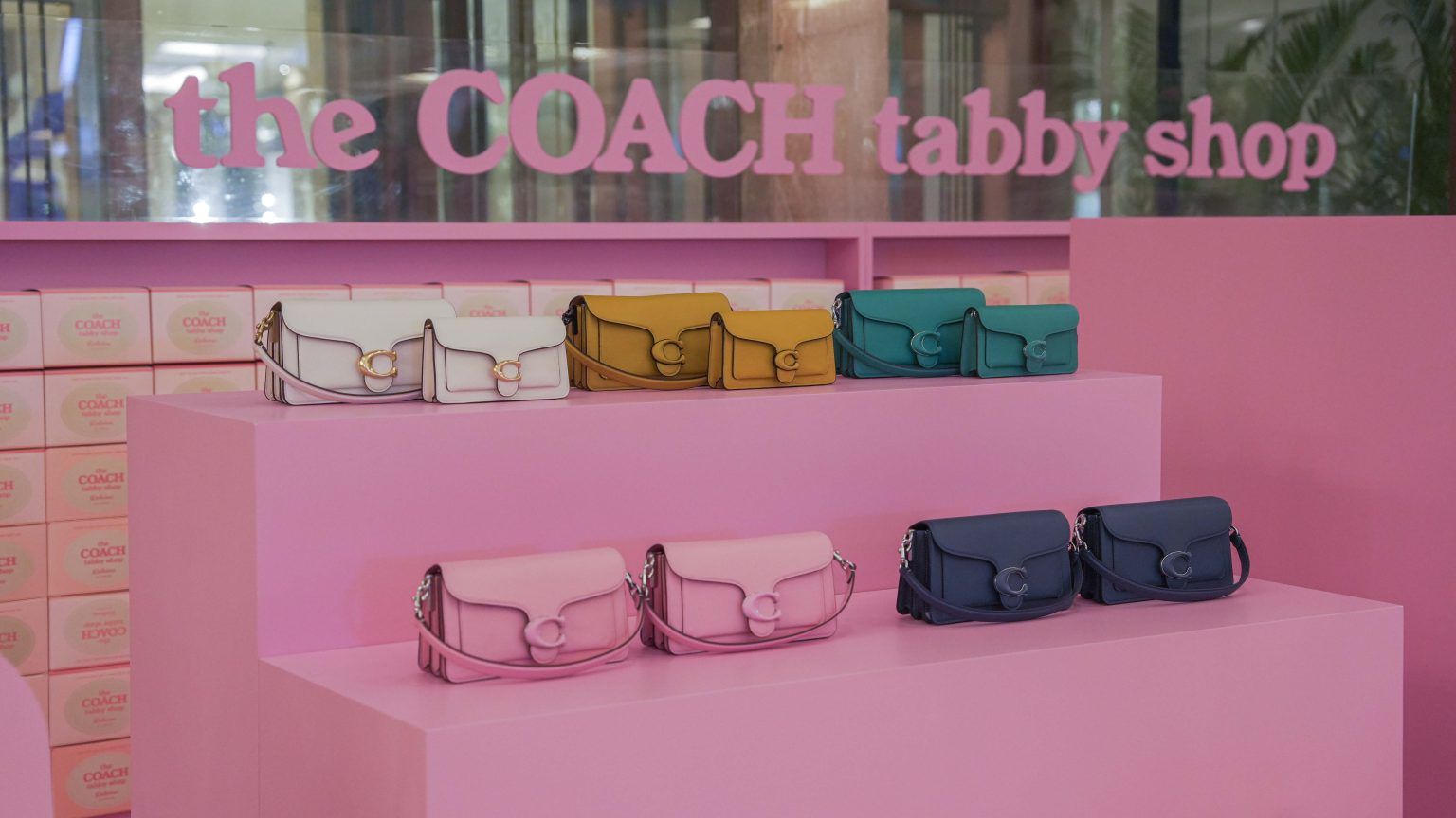 An ice cream pop up to celebrate the Coach Tabby bag