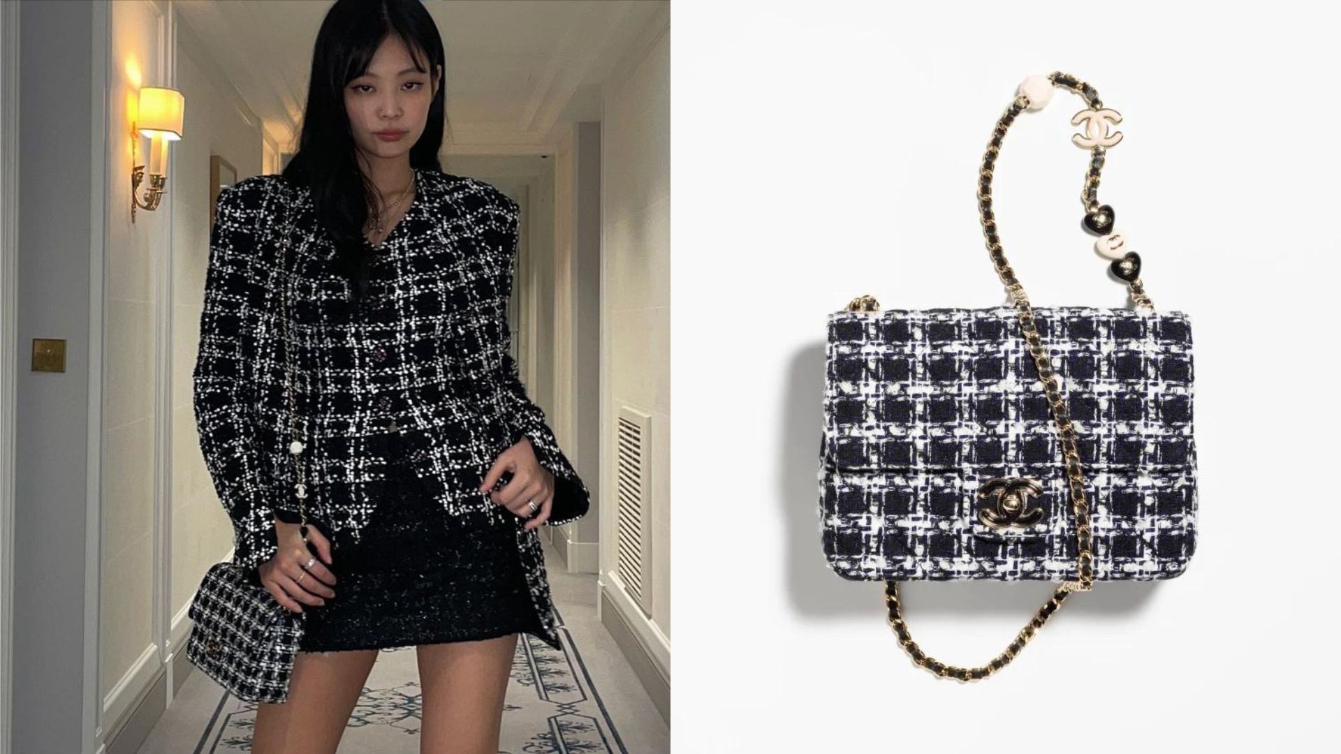 Jennie Flaunts Chanel 22 Bag with Fashionable Looks