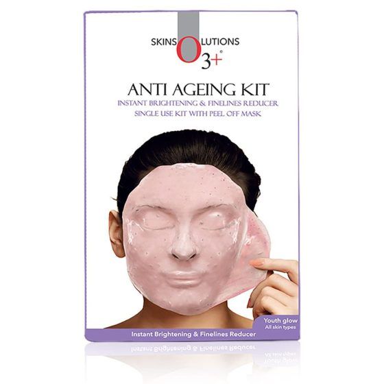 O3+ Anti Ageing Facial kit Brightening & Finelines Reducer With Peel off Mask