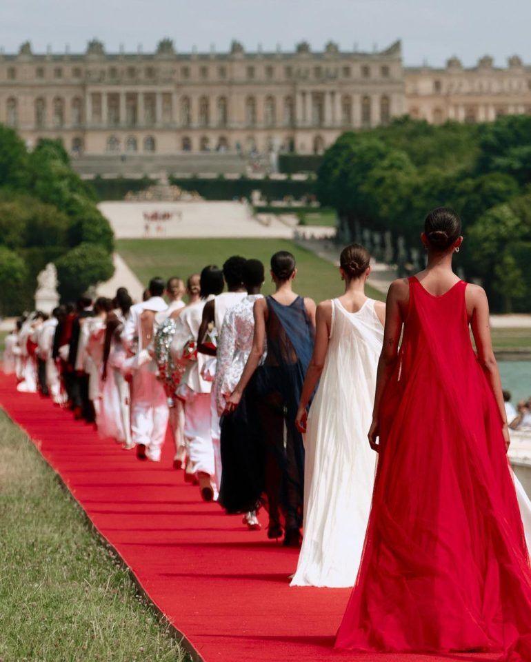 Jacquemus showcase at the Lake Versailles was a sight to behold