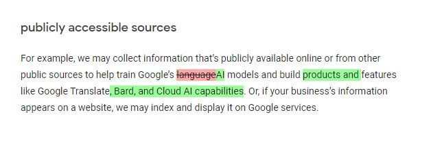 How new Google privacy policy defines data usage for AI