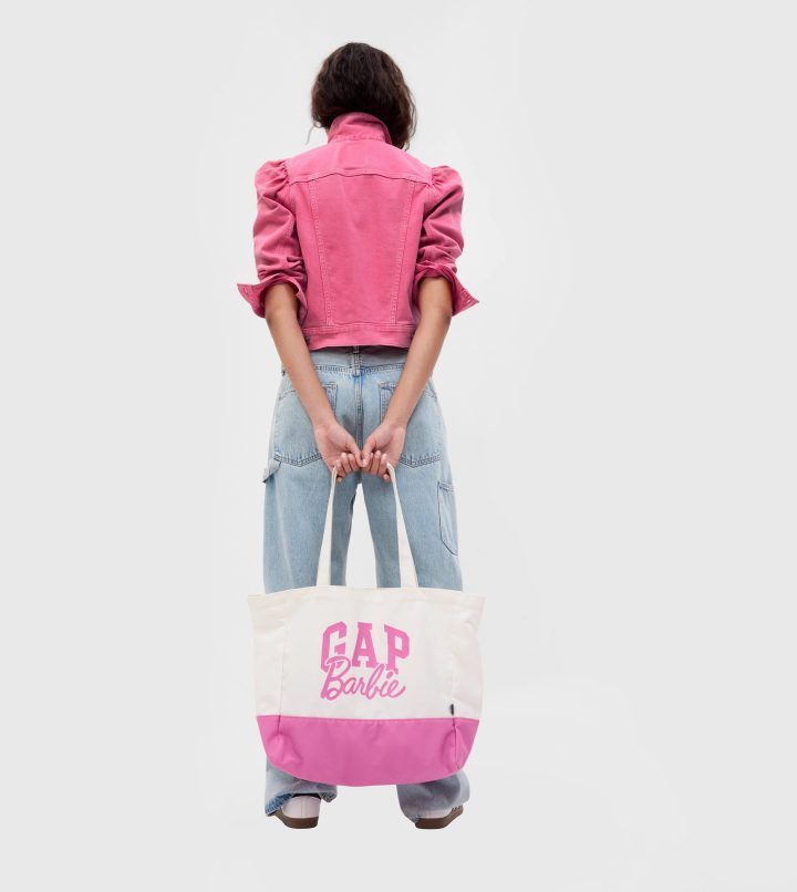 Gap × Barbie™ Adult Arch Logo Cropped Tank Top