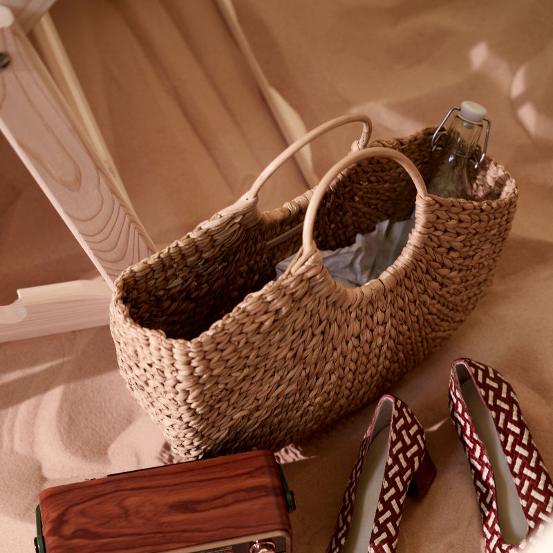 My Accessories London Structured Straw Tote Beach Basket Bag | Debenhams