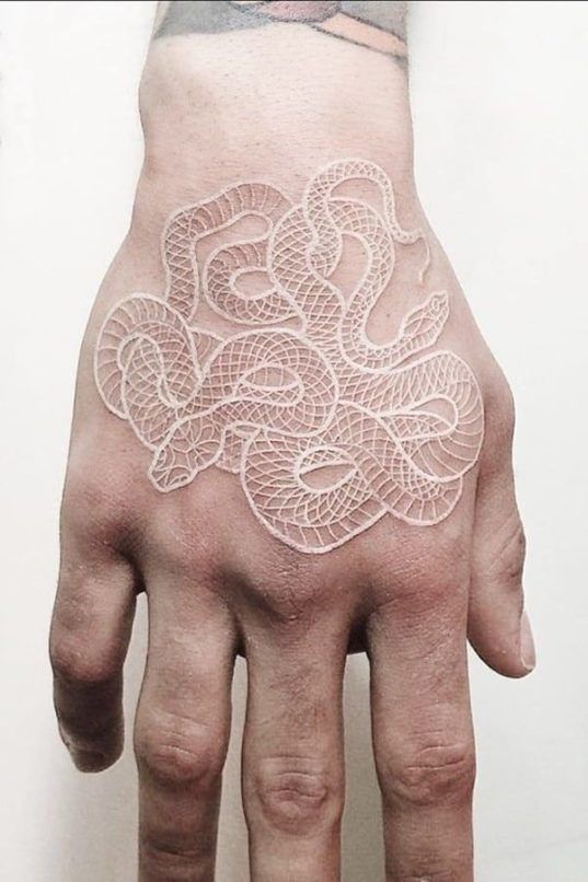 White Ink Tattoo