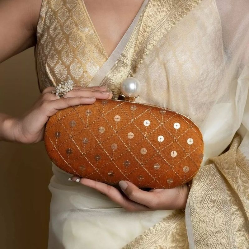 Black Wedding Bridal Purse Clutch Pouch Indian Traditional Ethnic Party  Hand Bag | eBay