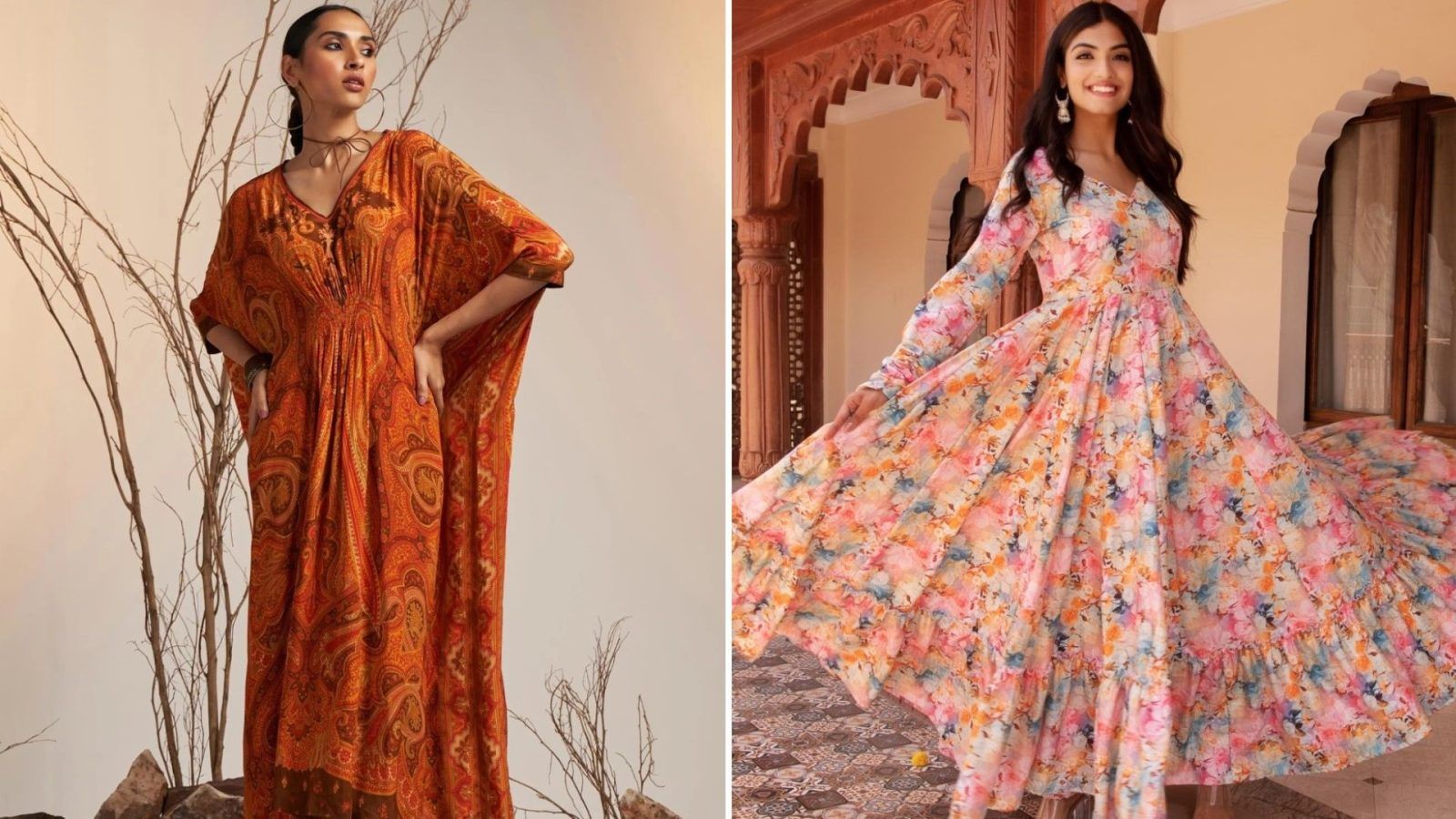 Elegant Ethnic dresses for best Indo-Western looks for this