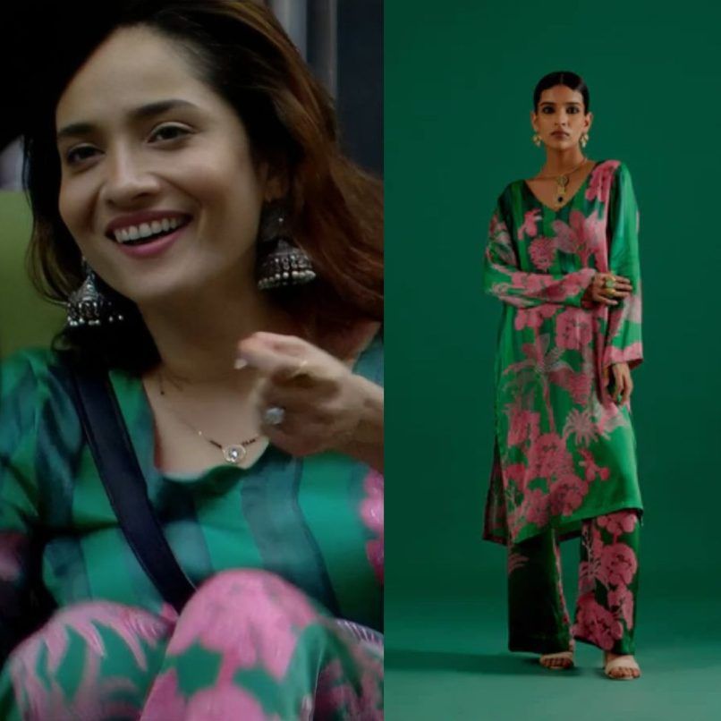 ankita lokhande green dress Ankita Lokhande in green silk saree feels beautiful getting ready like a bride for Vicky Jain: Check out pics