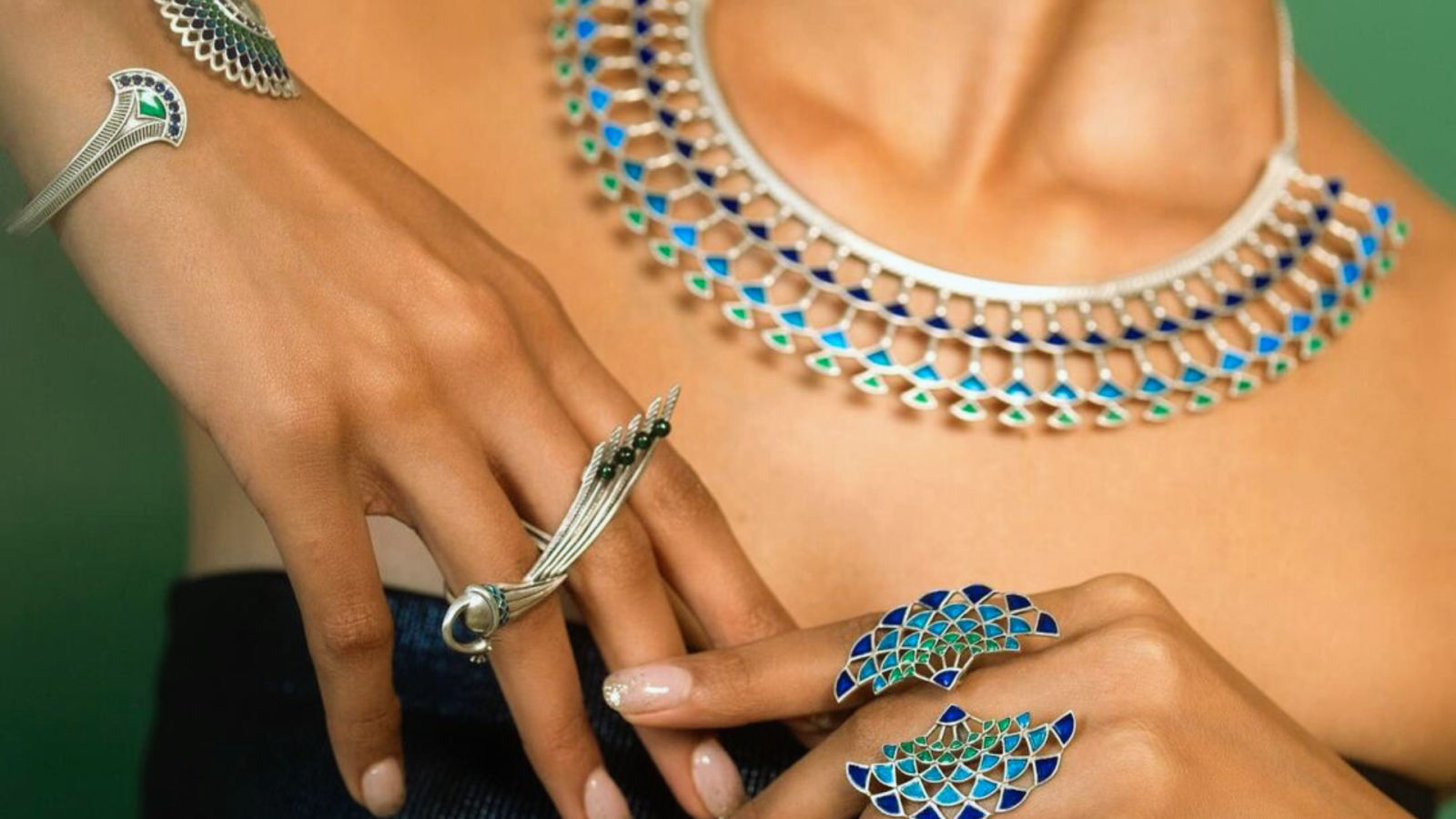Buy Silver & Blue Bracelets & Bangles for Women by Shaya Online | Ajio.com