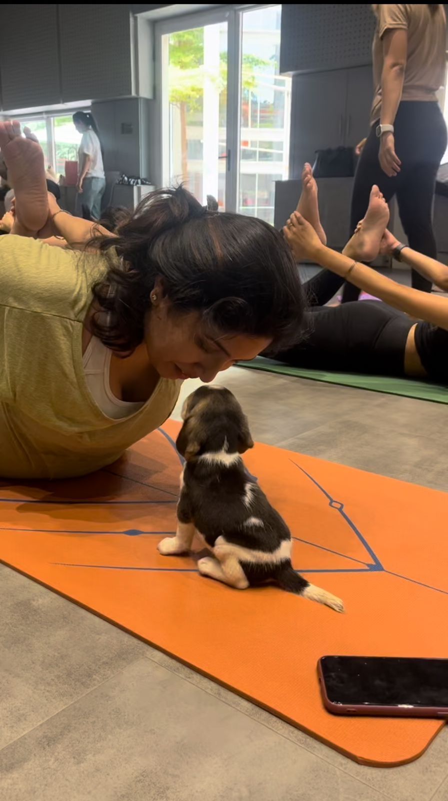 Experience pet yoga at Delhi based yoga studio Paws and Poses