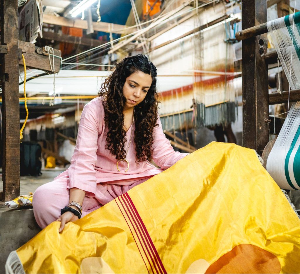 How Lakshmi Madhavan’s art explores personal and cultural narratives through Kasavu