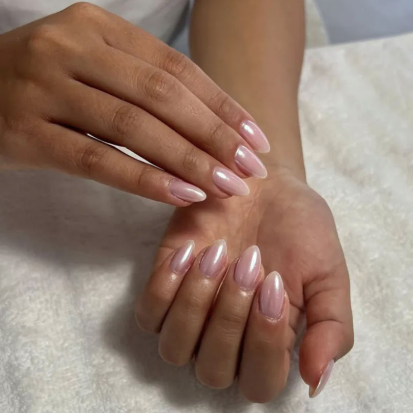 Crystal Accented Bridal Nails 2025