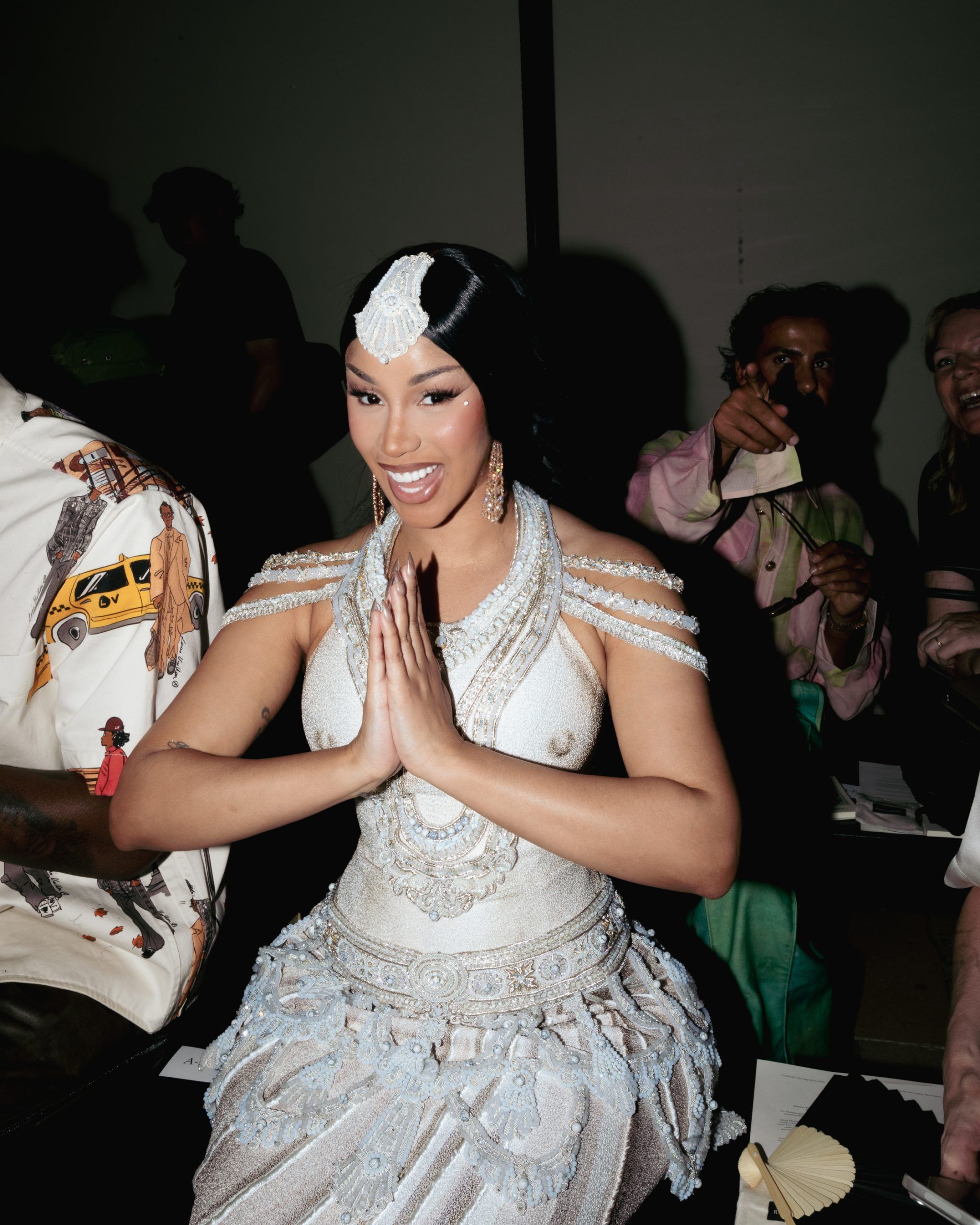 devi winter dance dress Cardi B and the devi complex at Rahul Mishra Haute Couture