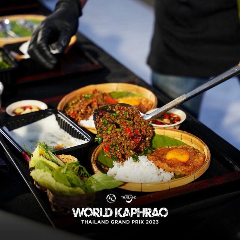 เมนูข้าวกะเพราไทยสู่ระดับโลก ที่งาน WORLD KAPHRAO THAILAND GRAND PRIX 2023