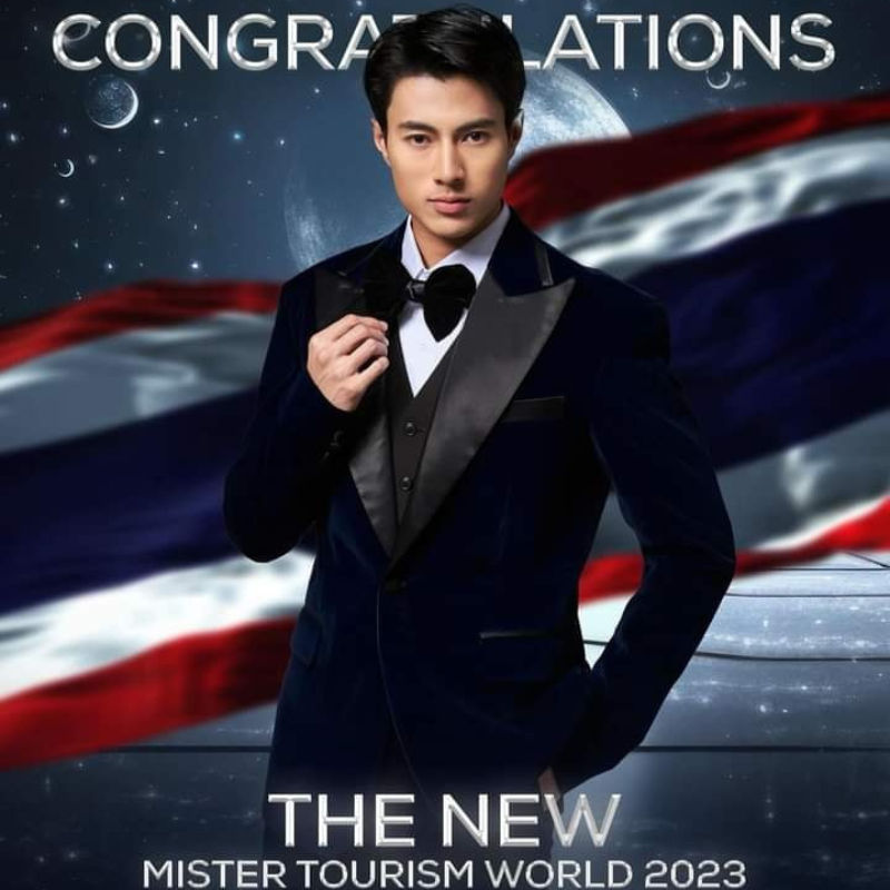 ไทยแลนด์สุดสตรองเวทีชาย “น๊อต ธีรภัทร์” คว้ามง Mister Tourism World 2023